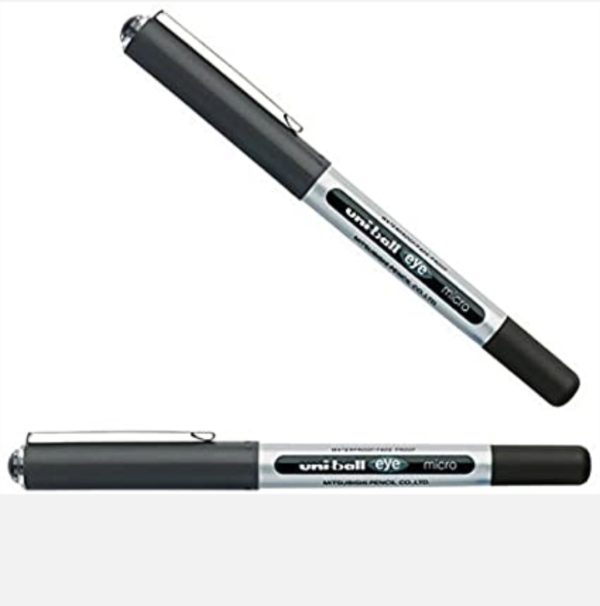uni ball micro ( قلم سائل اللون أسود)